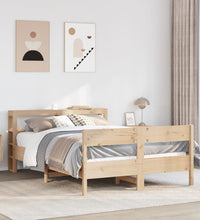 Massivholzbett ohne Matratze 140x190 cm Kiefernholz