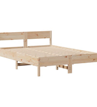 Massivholzbett ohne Matratze 140x190 cm Kiefernholz