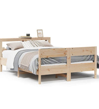 Massivholzbett ohne Matratze 140x190 cm Kiefernholz