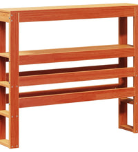 Massivholzbett ohne Matratze Wachsbraun 90x190 cm Kiefernholz