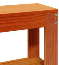 Massivholzbett ohne Matratze Wachsbraun 90x190 cm Kiefernholz