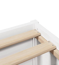 Massivholzbett mit Kopfteil Weiß 160x200 cm Kiefer