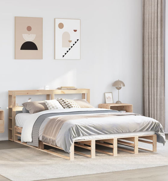 Massivholzbett ohne Matratze 140x200 cm Kiefernholz