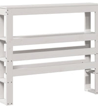 Massivholzbett ohne Matratze Weiß 75x190 cm Kiefernholz