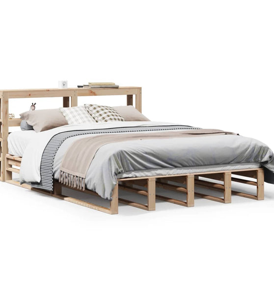 Massivholzbett ohne Matratze 140x190 cm Kiefernholz