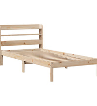 Massivholzbett ohne Matratze 75x190 cm Kiefernholz