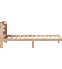 Massivholzbett ohne Matratze 75x190 cm Kiefernholz