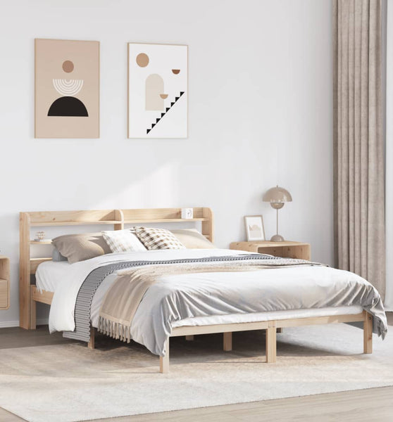 Massivholzbett ohne Matratze 140x200 cm Kiefernholz