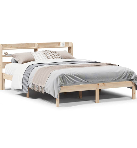 Massivholzbett ohne Matratze 160x200 cm Kiefernholz