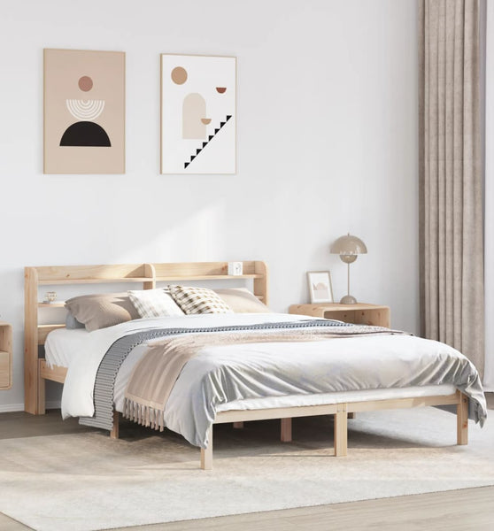 Massivholzbett ohne Matratze 160x200 cm Kiefernholz