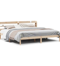 Massivholzbett ohne Matratze 200x200 cm Kiefer