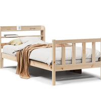 Massivholzbett ohne Matratze 75x190 cm Kiefernholz