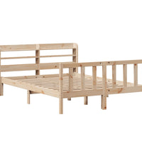 Massivholzbett ohne Matratze 140x190 cm Kiefernholz