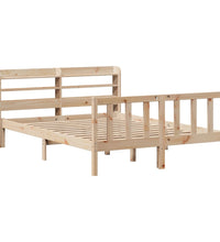 Massivholzbett ohne Matratze 140x200 cm Kiefernholz