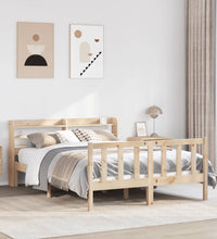 Massivholzbett ohne Matratze 150x200 cm Kiefernholz