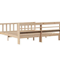 Massivholzbett ohne Matratze 200x200 cm Kiefer