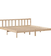 Massivholzbett ohne Matratze 200x200 cm Kiefer