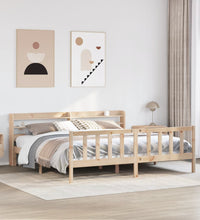 Massivholzbett ohne Matratze 200x200 cm Kiefer