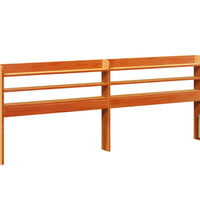 Bettgestell mit Kopfteil ohne Matratze Wachsbraun 180x200 cm