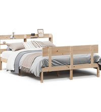 Massivholzbett ohne Matratze 140x190 cm Kiefernholz