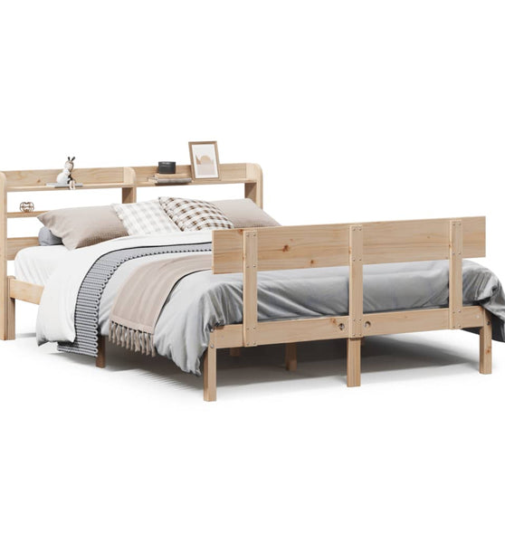 Massivholzbett ohne Matratze 140x190 cm Kiefernholz