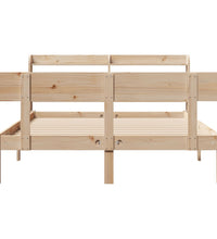 Massivholzbett ohne Matratze 140x190 cm Kiefernholz