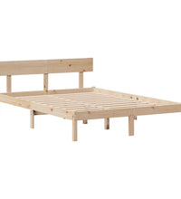 Massivholzbett ohne Matratze 140x200 cm Kiefernholz