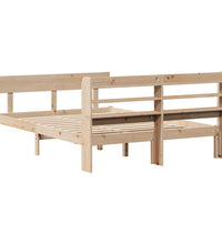 Massivholzbett ohne Matratze 150x200 cm Kiefernholz