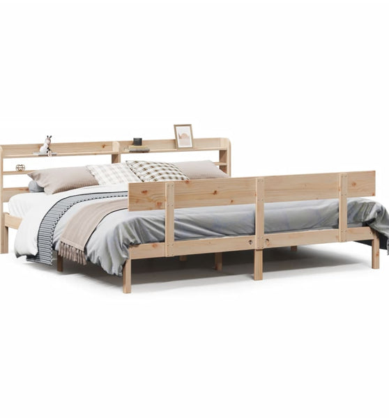 Massivholzbett ohne Matratze 200x200 cm Kiefer