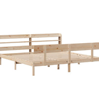 Massivholzbett ohne Matratze 200x200 cm Kiefer