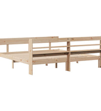 Massivholzbett ohne Matratze 200x200 cm Kiefer