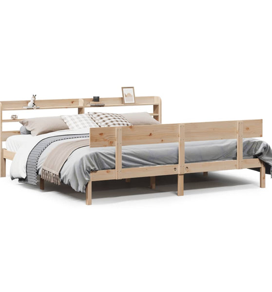 Massivholzbett ohne Matratze 200x200 cm Kiefer