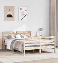 Bettgestell mit Kopfteil ohne Matratze 140x190 cm