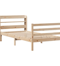 Bettgestell mit Kopfteil ohne Matratze 100x200 cm