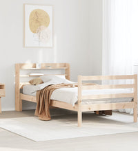 Bettgestell mit Kopfteil ohne Matratze 100x200 cm