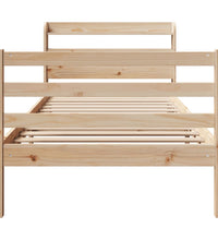 Bettgestell mit Kopfteil ohne Matratze 100x200 cm