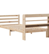 Bettgestell mit Kopfteil ohne Matratze 100x200 cm