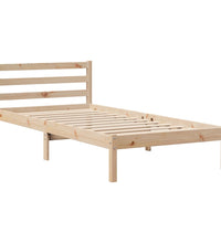 Bettgestell mit Kopfteil ohne Matratze 100x200 cm