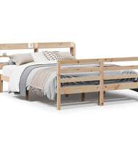 Bettgestell mit Kopfteil ohne Matratze 140x200 cm