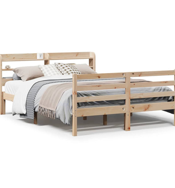 Bettgestell mit Kopfteil ohne Matratze 140x200 cm