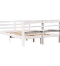 Bettgestell mit Kopfteil ohne Matratze Weiß 140x200 cm