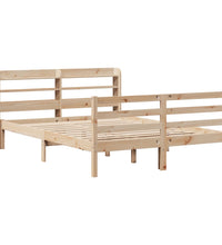 Bettgestell mit Kopfteil ohne Matratze 150x200 cm