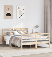 Bettgestell mit Kopfteil ohne Matratze 160x200 cm