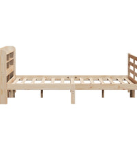 Bettgestell mit Kopfteil ohne Matratze 160x200 cm