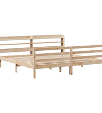 Bettgestell mit Kopfteil ohne Matratze 180x200 cm