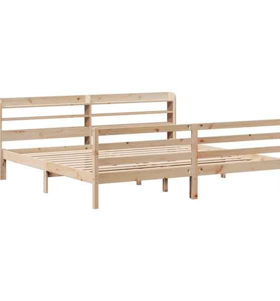 Bettgestell mit Kopfteil ohne Matratze 180x200 cm