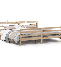 Bettgestell mit Kopfteil ohne Matratze 180x200 cm