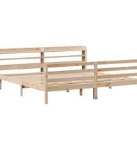 Bettgestell mit Kopfteil ohne Matratze 200x200 cm