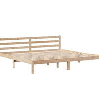 Bettgestell mit Kopfteil ohne Matratze 200x200 cm