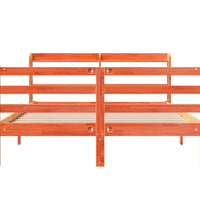 Massivholzbett ohne Matratze Wachsbraun 120x190 cm Kiefernholz